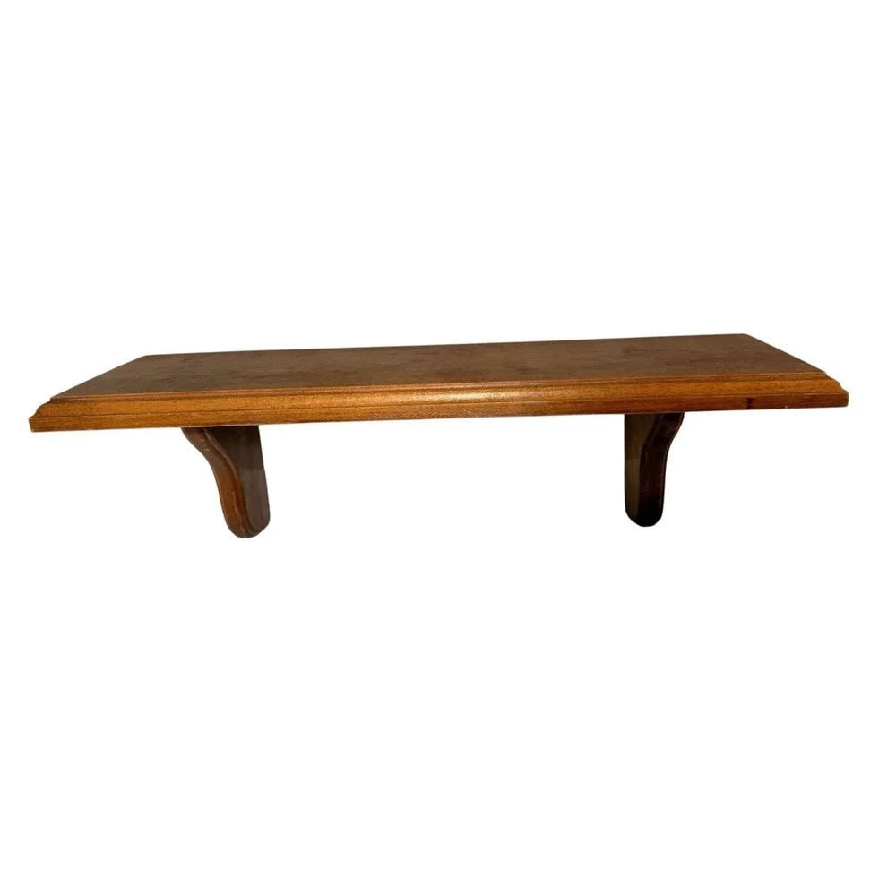 Vintage small Wood Wall Shelf grandpa core study Ralph Lauren vibes cottage